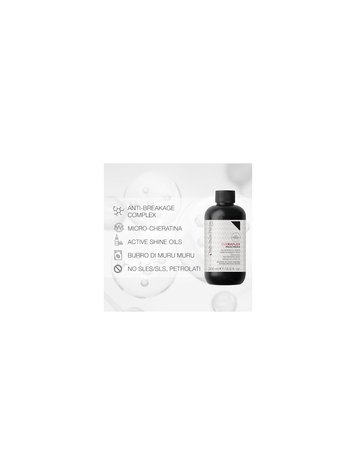 Maschera Cheraplex 250ml per Capelli Secchi
