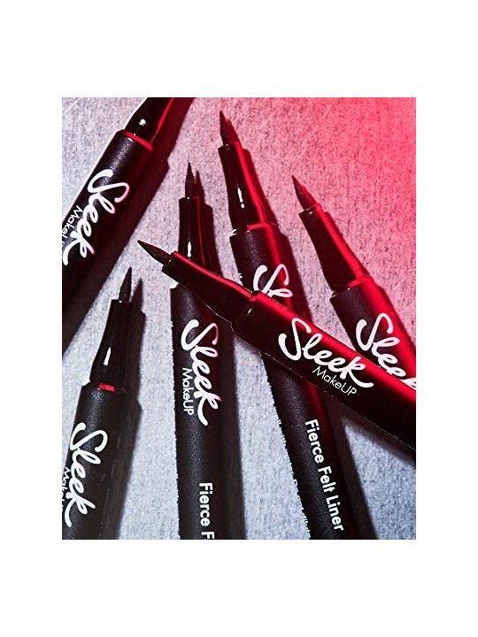 Sleek FIERCE FELT LINER Black for Women