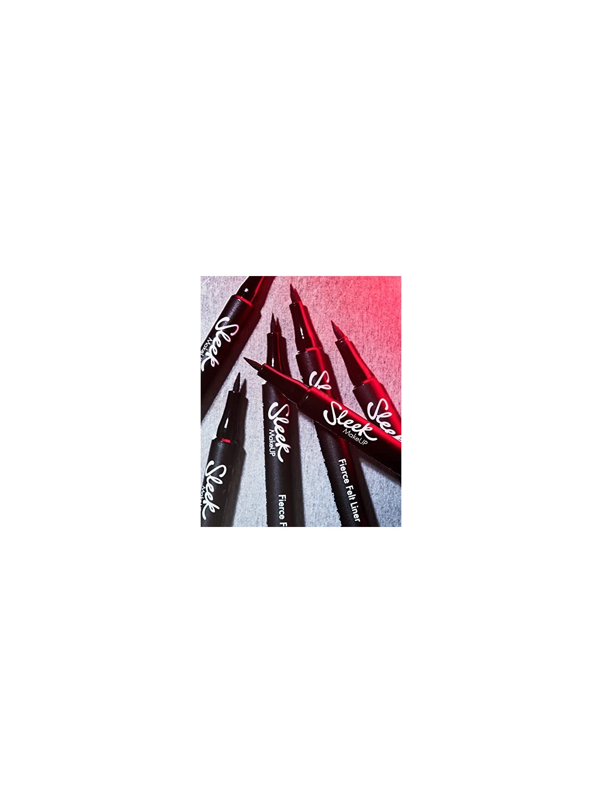 Sleek FIERCE FELT LINER Black for Women