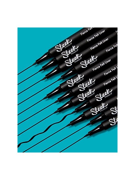 Sleek FIERCE FELT LINER Black for Women
