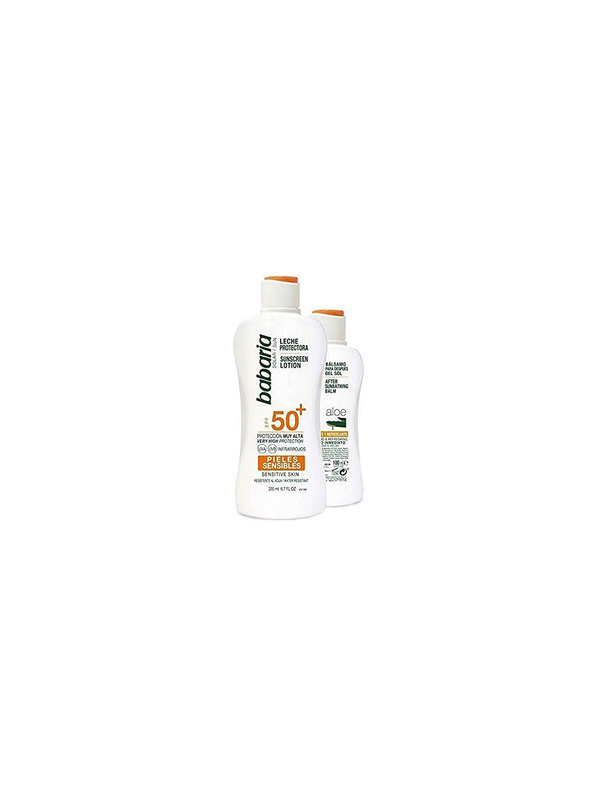 Babaria SOLARE PELLE SENSIBILE SPF50 LATTE set unisex