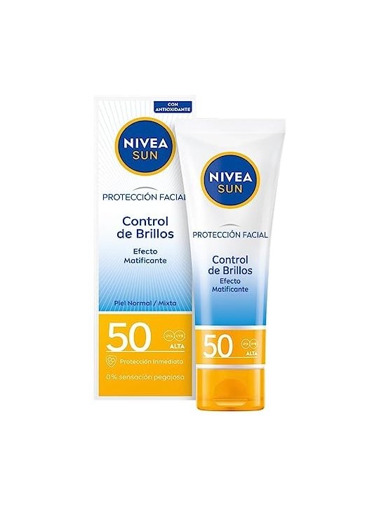 Nivea SUN FACIAL Controllo della Luminosit SPF50 50ml unisex