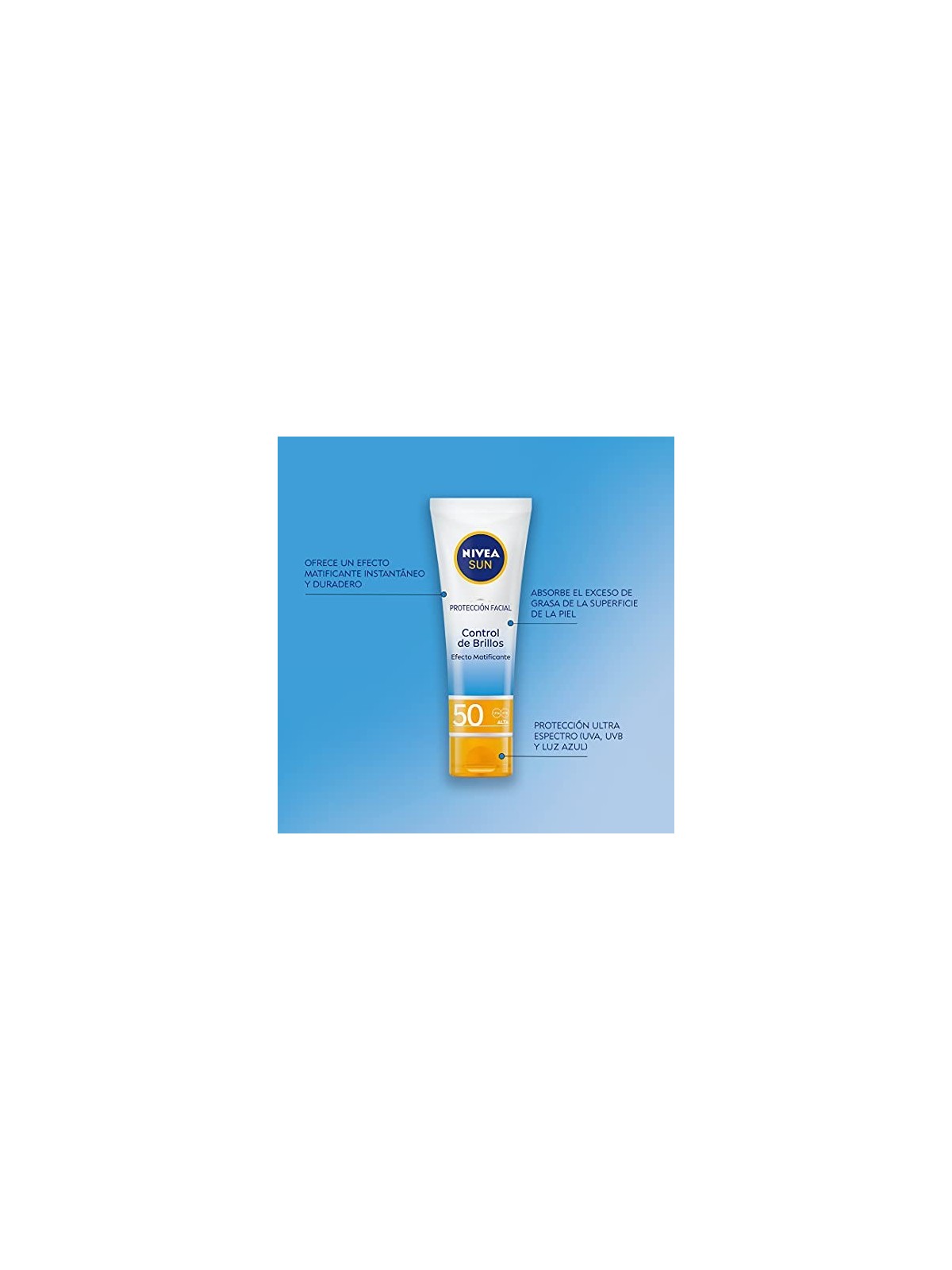Nivea SUN FACIAL Controllo della Luminosit SPF50 50ml unisex