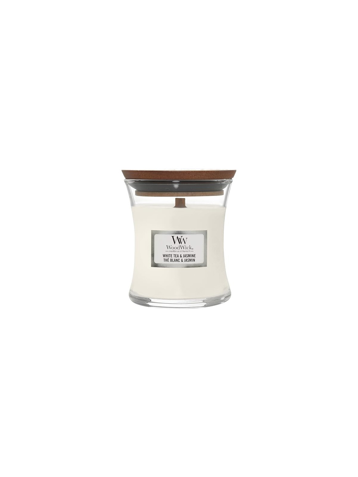 WoodWick Vaso Bianco T e Gelsomino White Tea and Jasmine