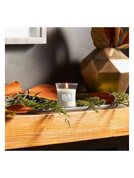 WoodWick Vaso Bianco T e Gelsomino White Tea and Jasmine