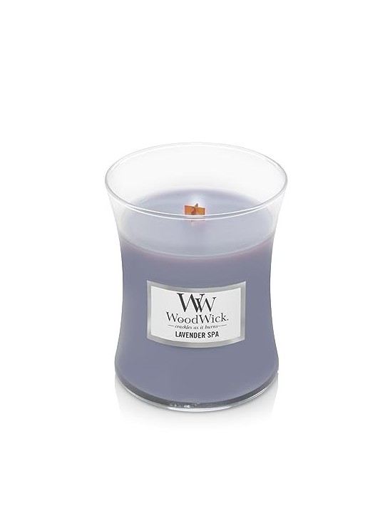 Candela profumata Lavanda Spa WoodWick