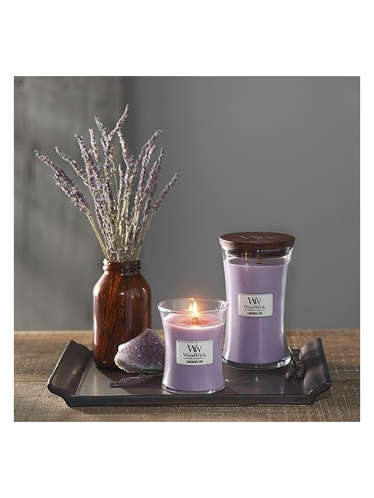 Candela profumata Lavanda Spa WoodWick