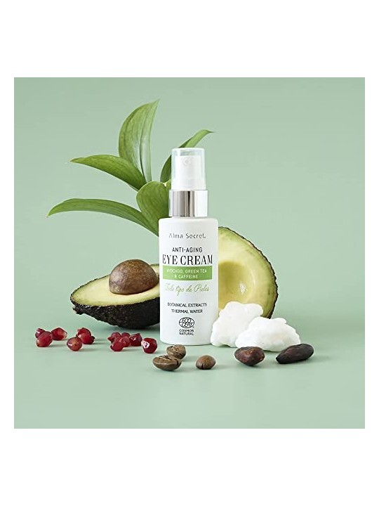 Crema occhi antietà con estratti botanici di avocado, tè ver