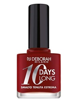 Deborah Smalto per Unghie Asciugatura Rapida 10 Giorni 161 Rosso Scuro 11ml donna