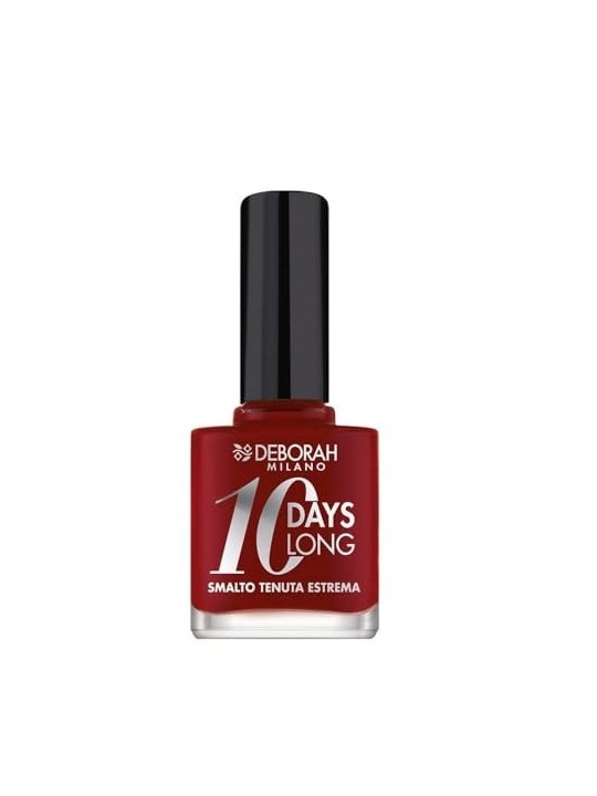Deborah Smalto per Unghie Asciugatura Rapida 10 Giorni 161 Rosso Scuro 11ml donna