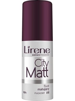 LIRENE City Fluido opacizzante e levigante opaco per il viso 205 Piaskowy 30ml