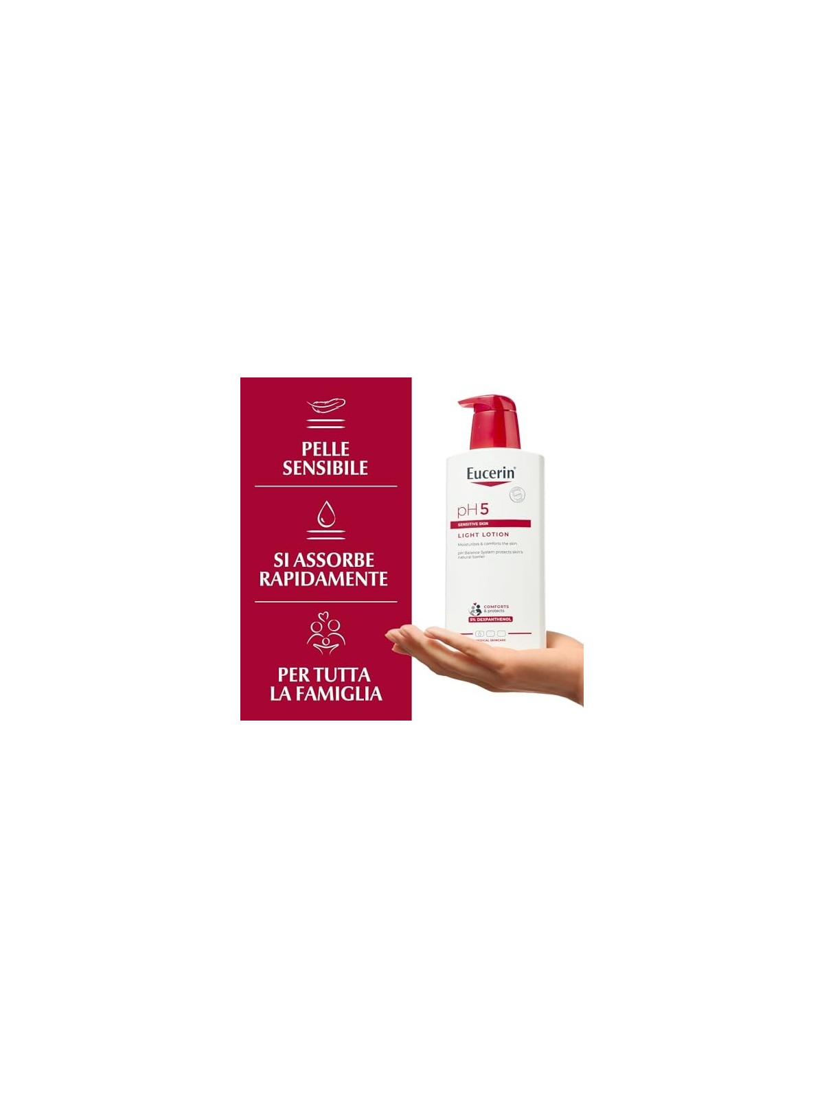 Lozione leggera Eucerin PH5 pelle sensibile donna 400ml