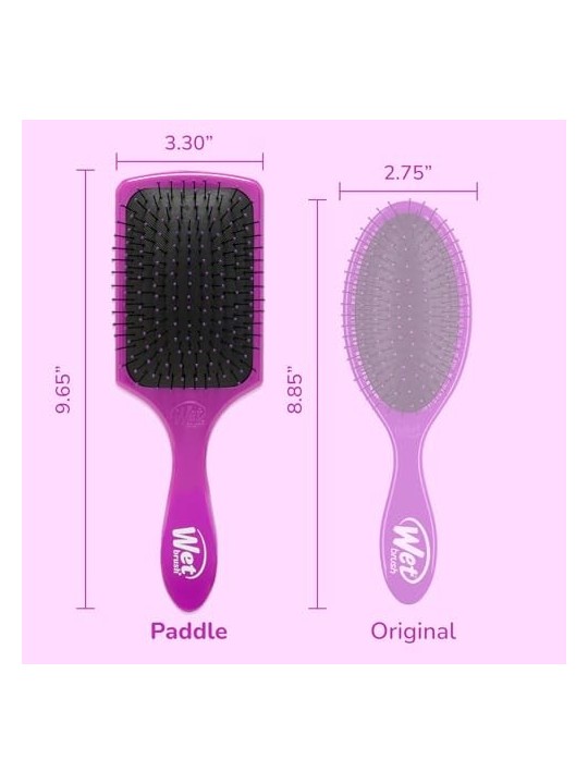 Spazzola per capelli Wet Brush Paddle Districante Viola
