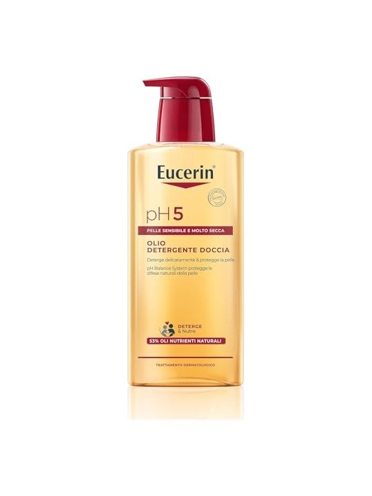 Eucerin Olio Doccia pH5 Rilipidizzante Pelli Sensibili donna 400ml
