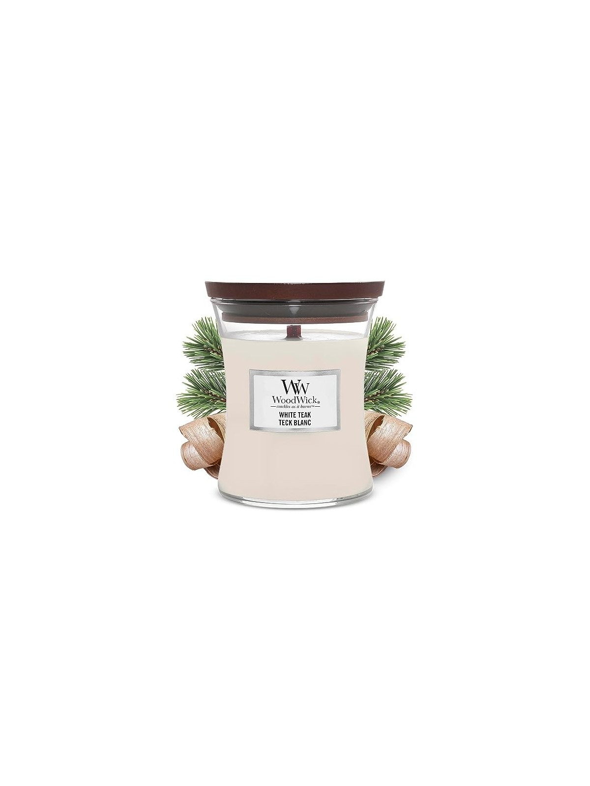 Candela profumata Teak Bianco 275g