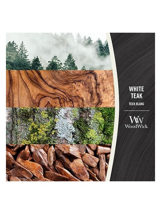Candela profumata Teak Bianco 275g