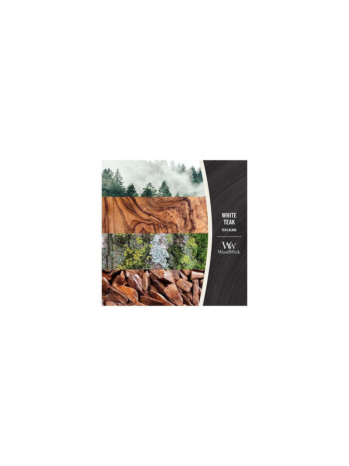 Candela profumata Teak Bianco 275g