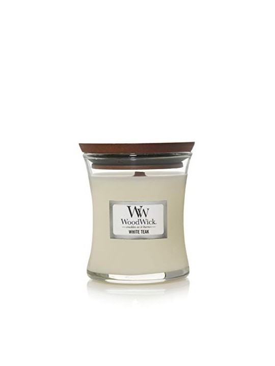 WoodWick White Teak Scented Candle 85.0g