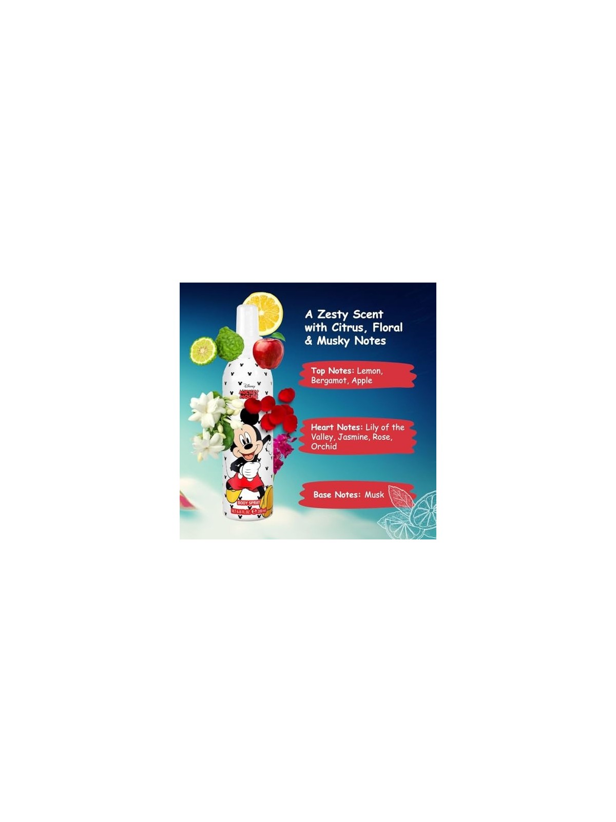 Cartoon, profumo fresco unisex per bambini, spray 200ml