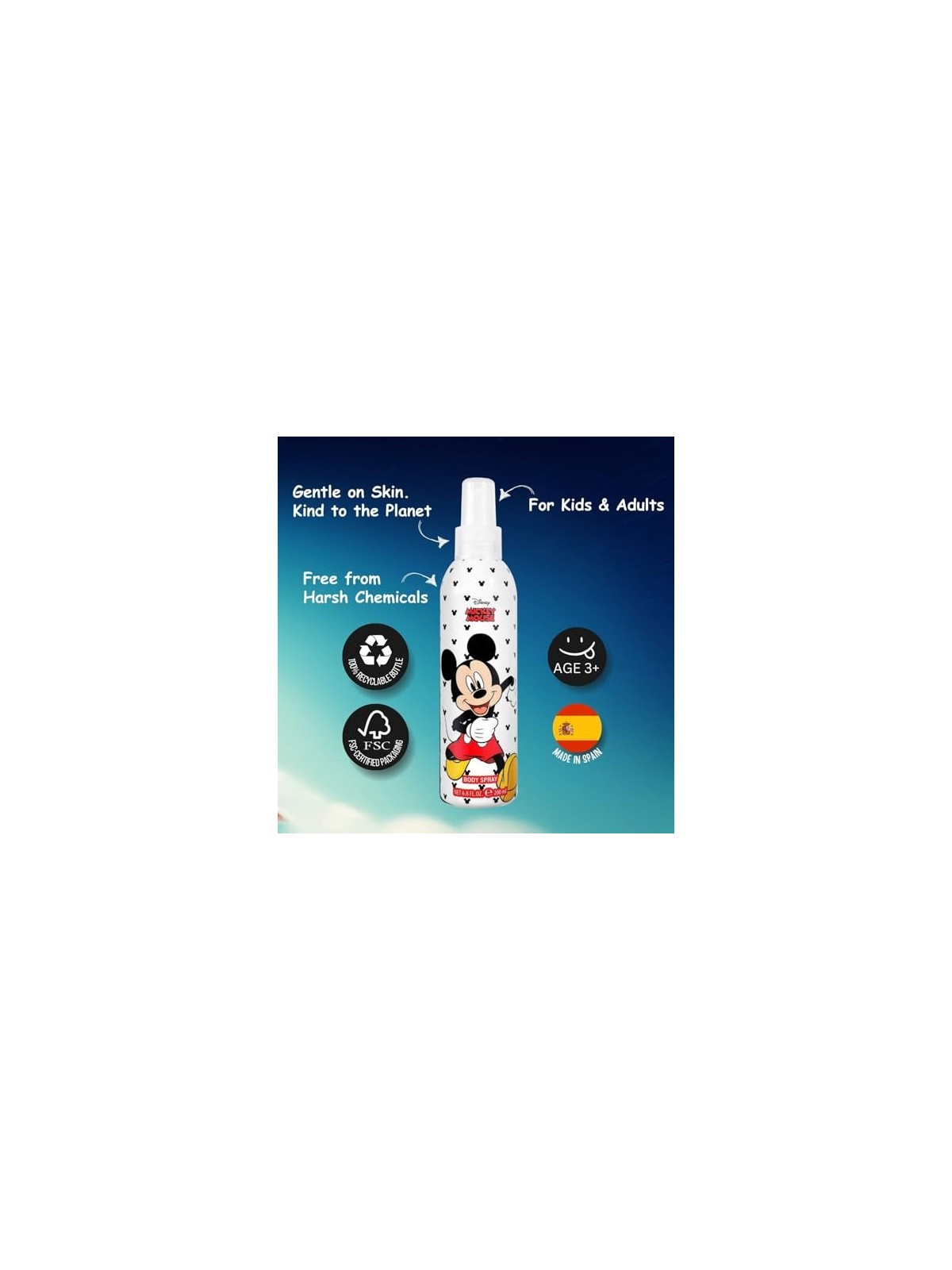 Cartoon, profumo fresco unisex per bambini, spray 200ml