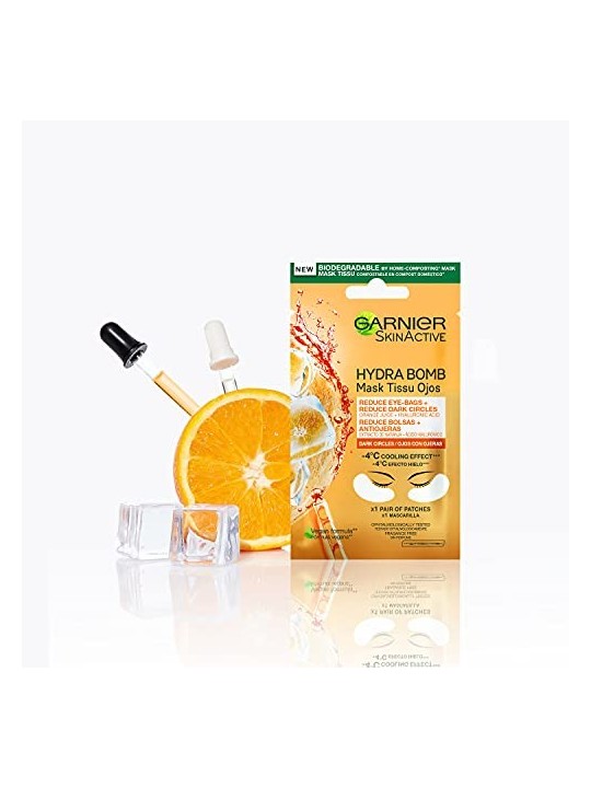 GARNIER SKINACTIVE eye tissue mask anti-fatigue x 2 patches unisex