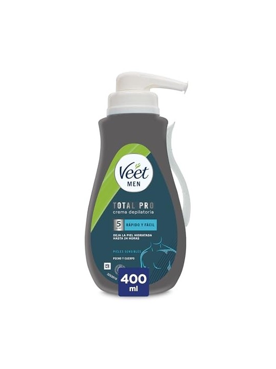 Veet Crema Depilatoria Pelle Sensibile 400ml Uomo