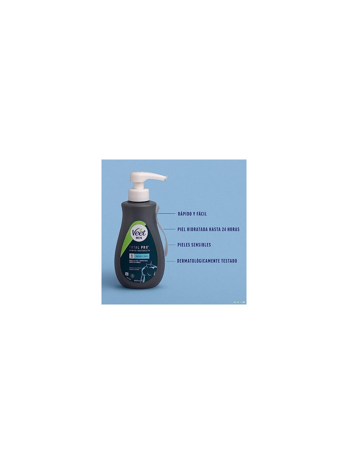Veet Crema Depilatoria Pelle Sensibile 400ml Uomo