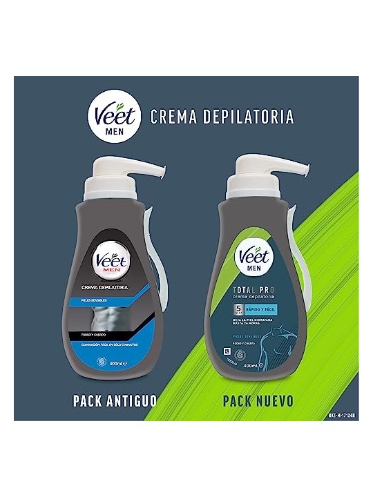 Veet Crema Depilatoria Pelle Sensibile 400ml Uomo