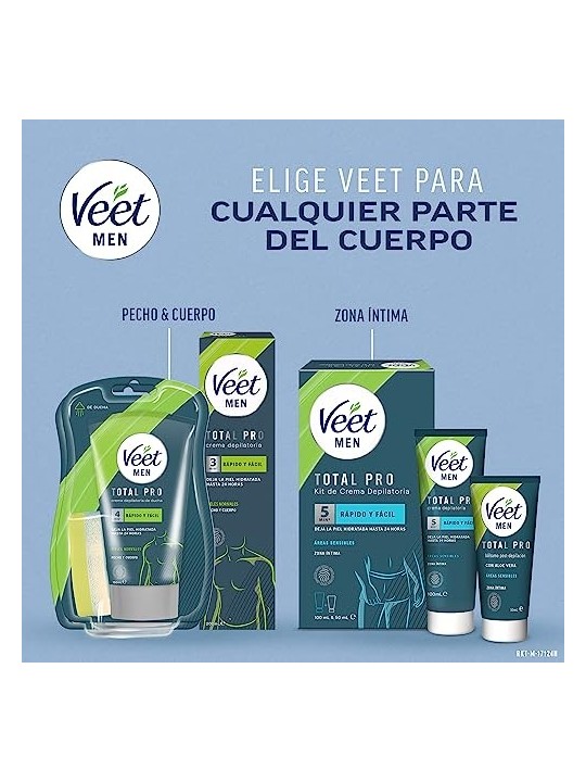 Veet Crema Depilatoria Pelle Sensibile 400ml Uomo