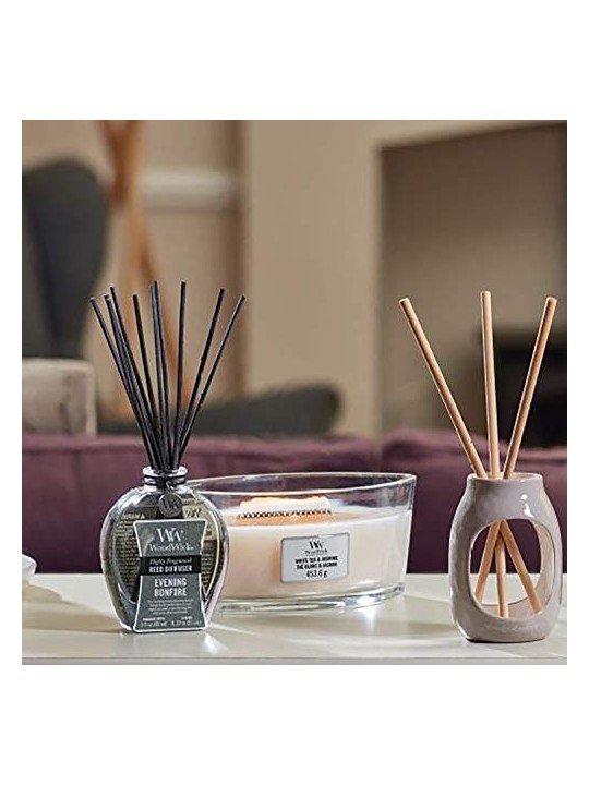 Candela profumata WoodWick Bianco T Gelsomino Nave 4530g