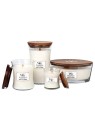 Candela profumata WoodWick Bianco T Gelsomino Nave 4530g