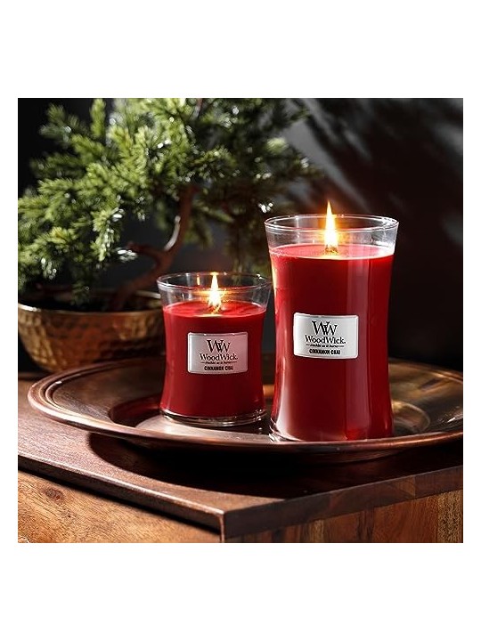 Candela profumata WoodWick Cinnamon Chai 275g