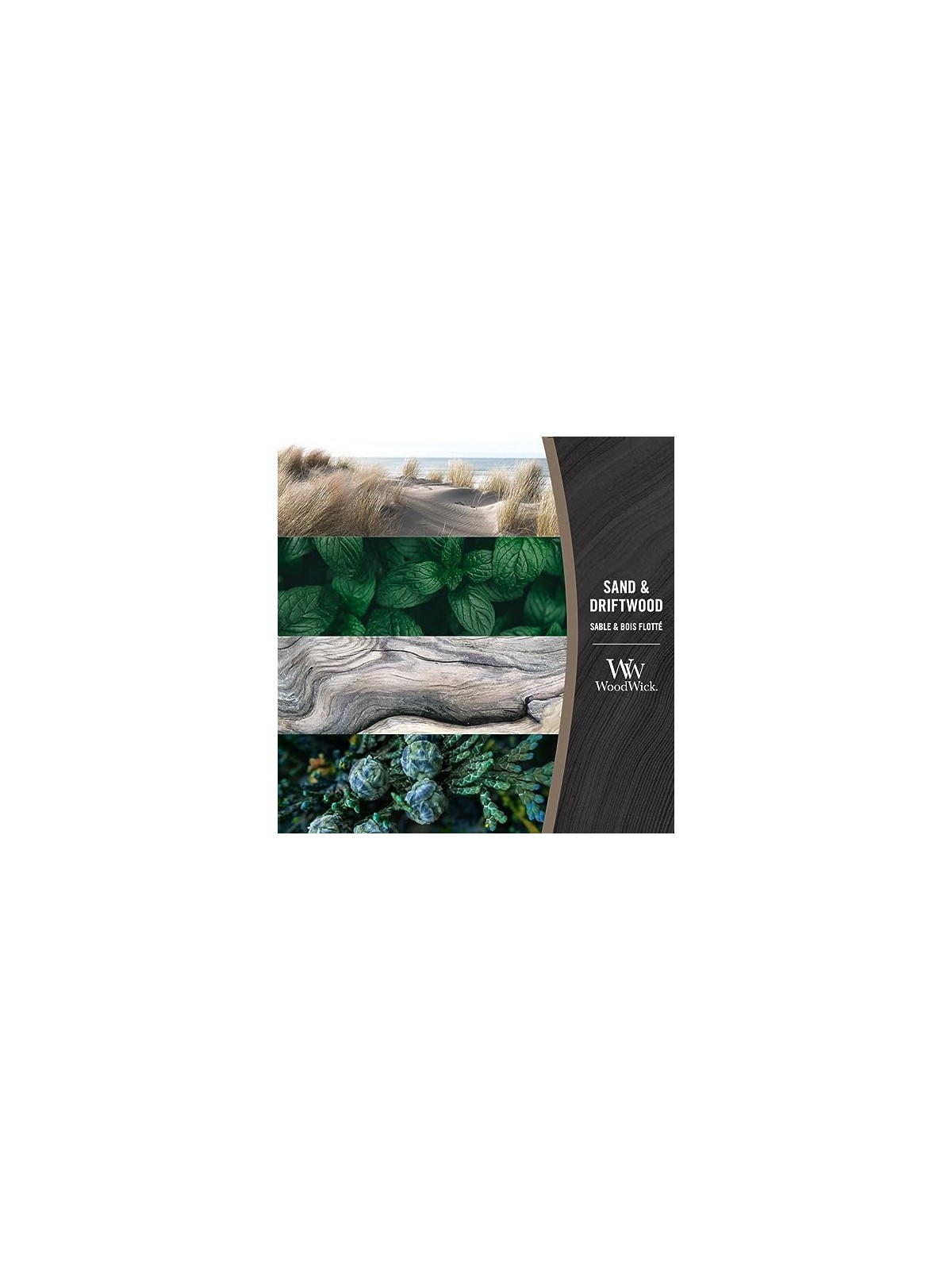 WoodWick Medium Hourglass Candles Scented Candle Sand & Driftwood 275g