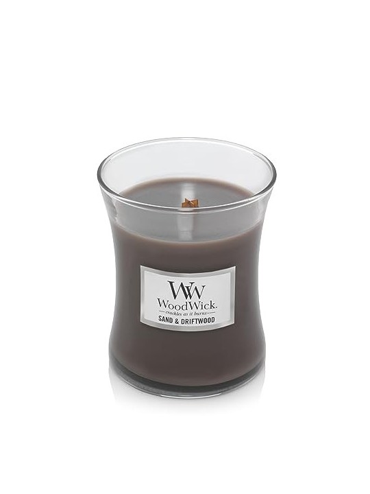 WoodWick Medium Hourglass Candles Scented Candle Sand & Driftwood 275g