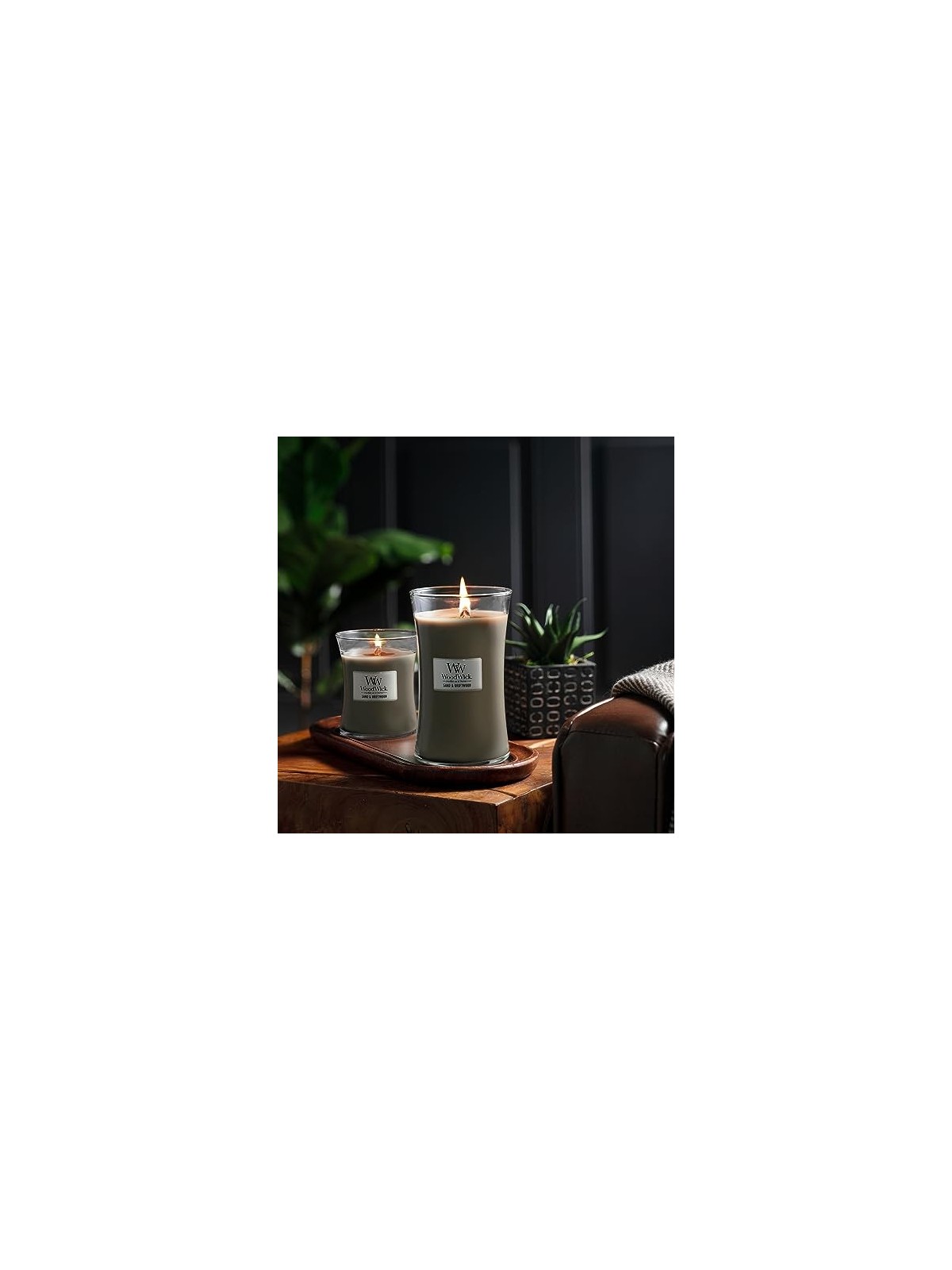 WoodWick Medium Hourglass Candles Scented Candle Sand & Driftwood 275g
