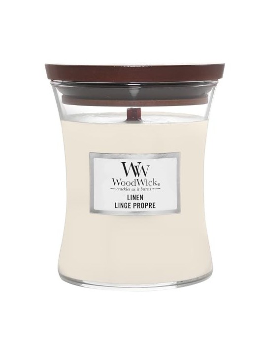 Candela profumata Lino WoodWick 275g