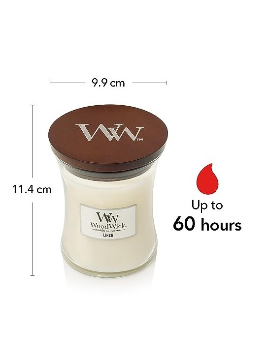 Candela profumata Lino WoodWick 275g
