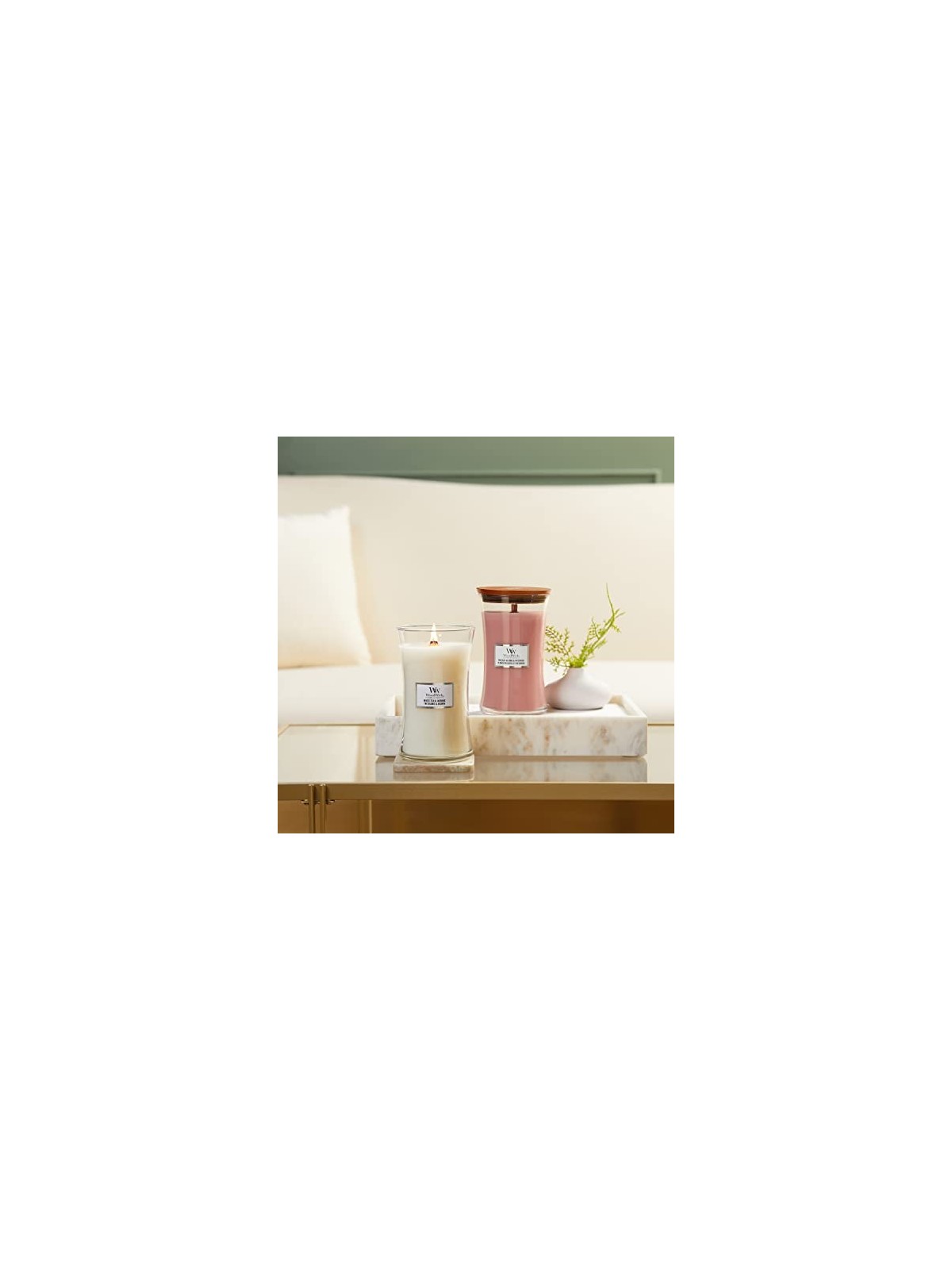 WoodWick Vaso Bianco Tï¿½ï¿½ e Gelsomino 609.5g