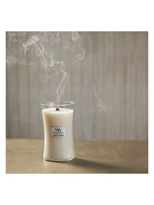 WoodWick Vaso Bianco Tï¿½ï¿½ e Gelsomino 609.5g