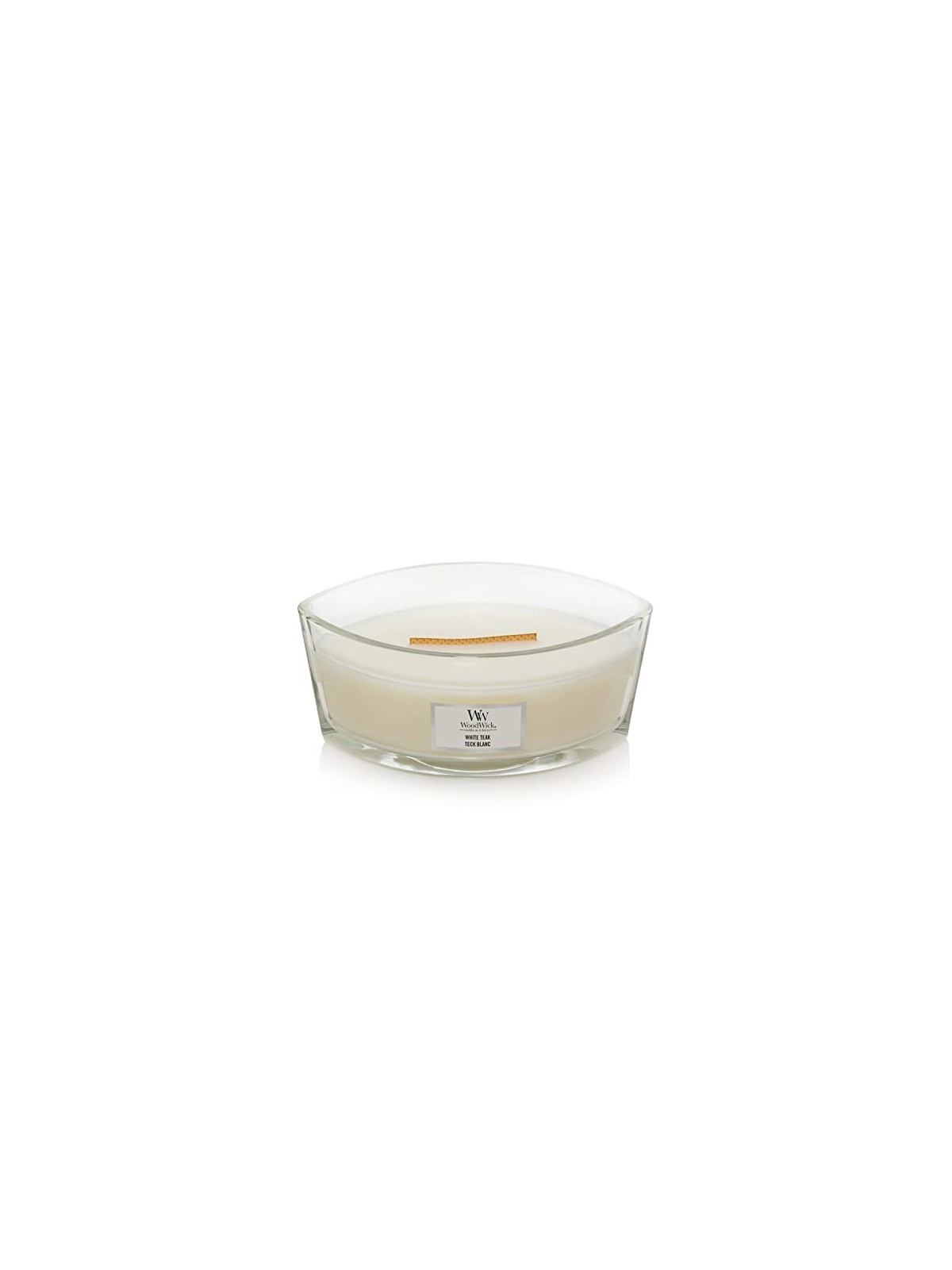Candela profumata Woodwick White Teak 453,6g