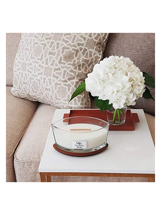 Candela profumata Woodwick White Teak 453,6g