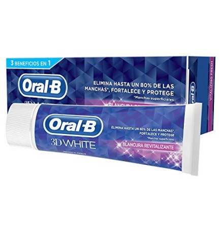 Oralb 3D WHITE vitalit rinnovata pasta dentifricia 75ml unisex