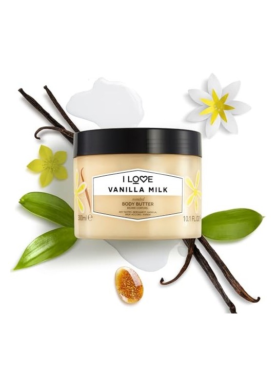 Burro Corpo alla Vaniglia e Latte 300 ml Donna