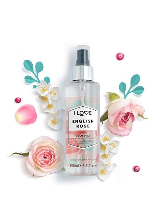 I love Signature English Rose Body Mist 165ml for Women