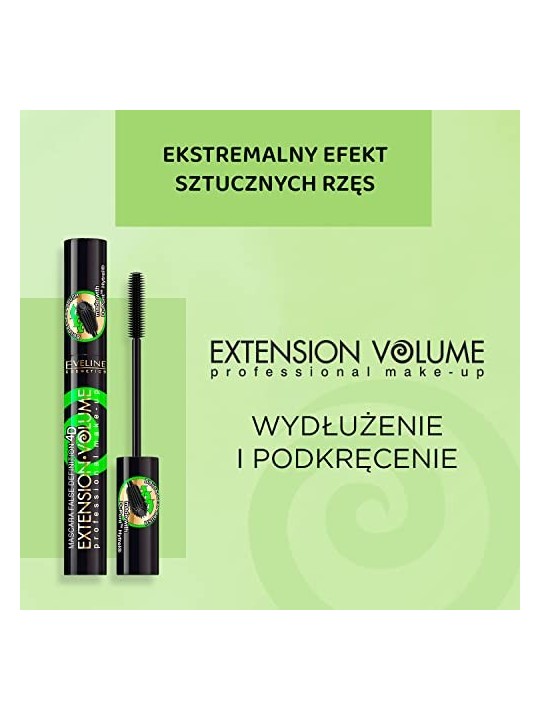 Extension Volume Waterproof Mascara Nero