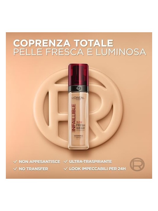 L'Orï¿½ï¿½al Infaillible 24h Fresh Wear Foundation 30 ml 220 Sable Sand