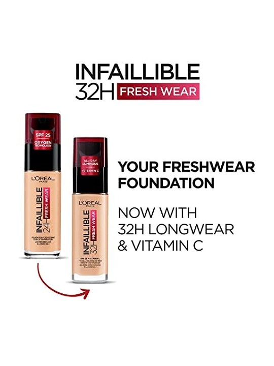 L'Orï¿½ï¿½al Infallible 24H Foundation 30ml 145 Rose Beige