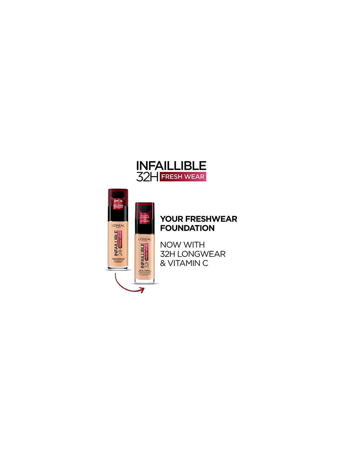 L'Orï¿½ï¿½al Infallible 24H Foundation 30ml 145 Rose Beige