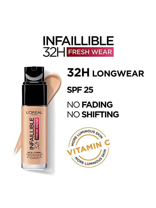 L'Orï¿½ï¿½al Infallible 24H Foundation 30ml 145 Rose Beige