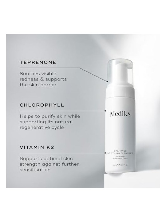 Medik8 Schiuma detergente per il viso Calm Wise Soothing Clean ser 150ml donna MEDIK8 www.essenzetotalstyle.com 